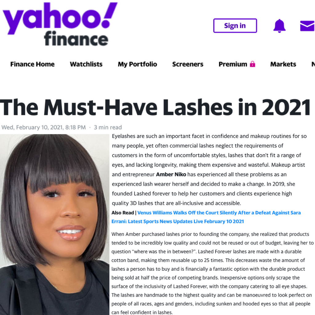 Lashed Forever CEO & YAHOO Finance!